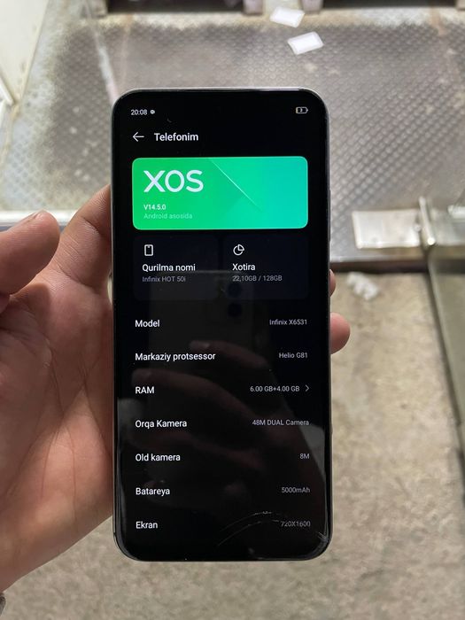 Infinix hot 50 i 6+6/128 gb Samsung a32 4/64 gb