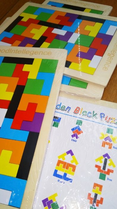 Промо!! 5 бр. дървен тетрис с 200 блокчета за 35лв. топ оферта