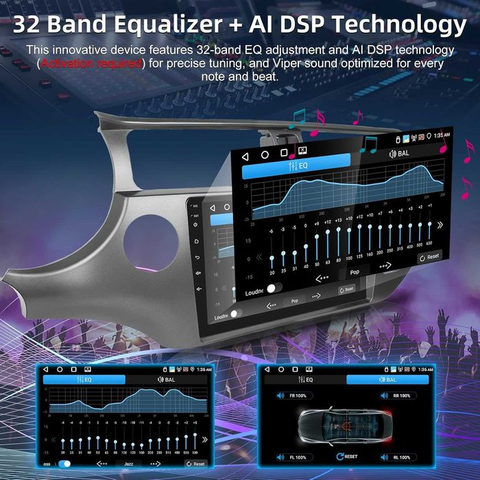 Навигация Двоен дин Мултимедия за KIA RIO 2012 Android 2 DIN  Киа Рио