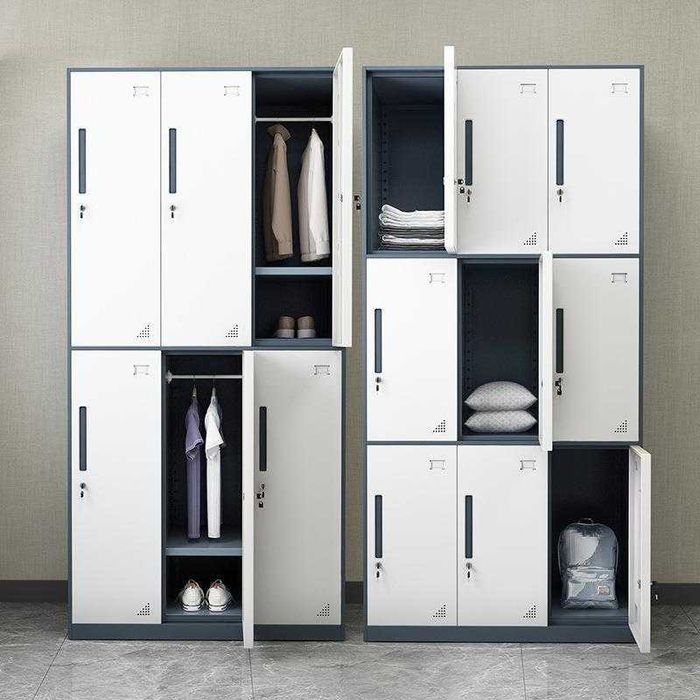 Шкаф металлический гардеробный для рабочих прочный с ключом в наличии