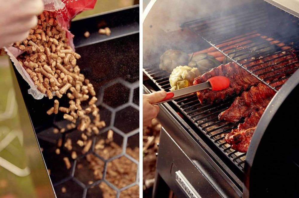 Древесные пеллеты для копчения из фруктовых деревьев.