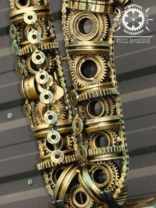 Sculptura fier SAXOFON stil industrial.