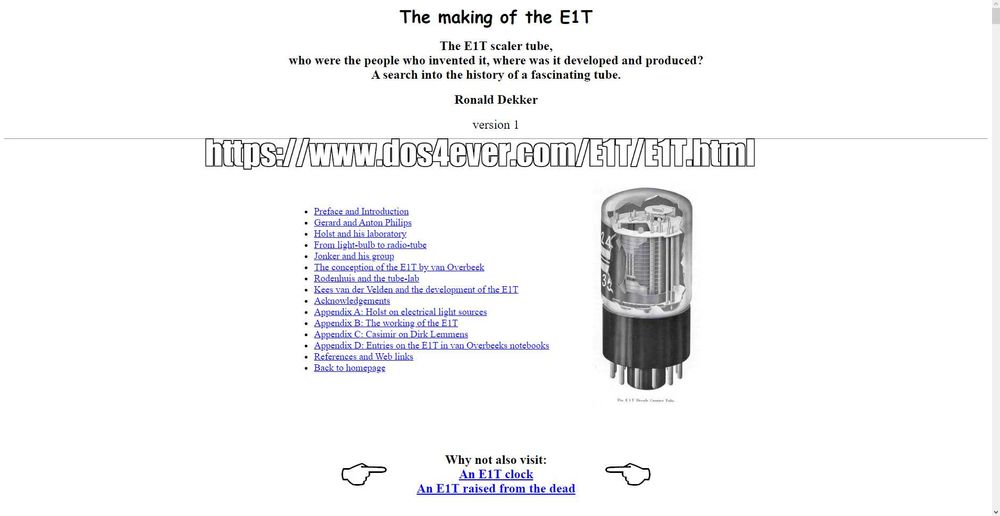 E1T- радиолампа -колекционерски уникат
