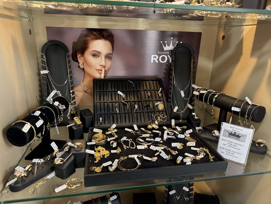 Bijuterii:AUR 14K Inel Bratara Cercei de la 369 lei/gr dama 585 barbat