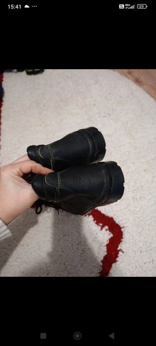 Bocanci îmblăniți Piele cu bombeu unisex