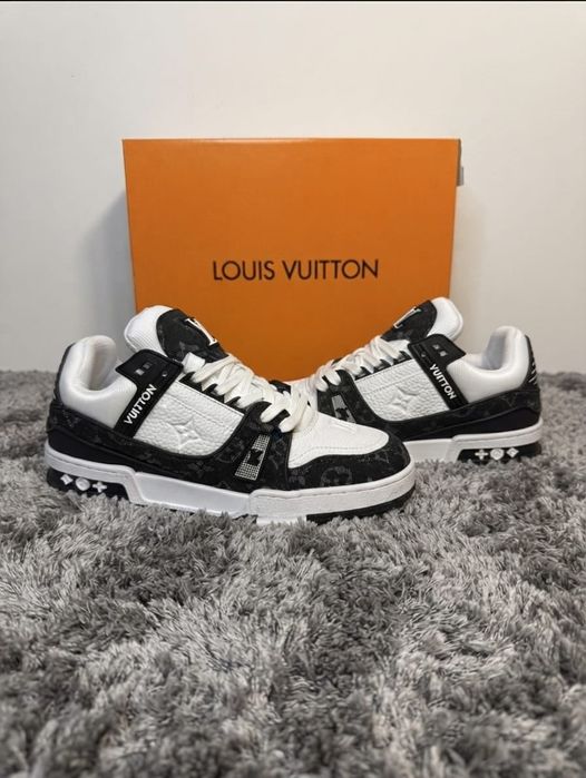Adidasi LV Trainer Negru Alb - Full Box
