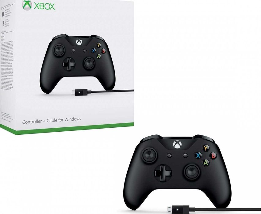 Gamepad Microsoft Xbox One Wireless Controller Black culoare negru, cablu inclus Nou Sigilat