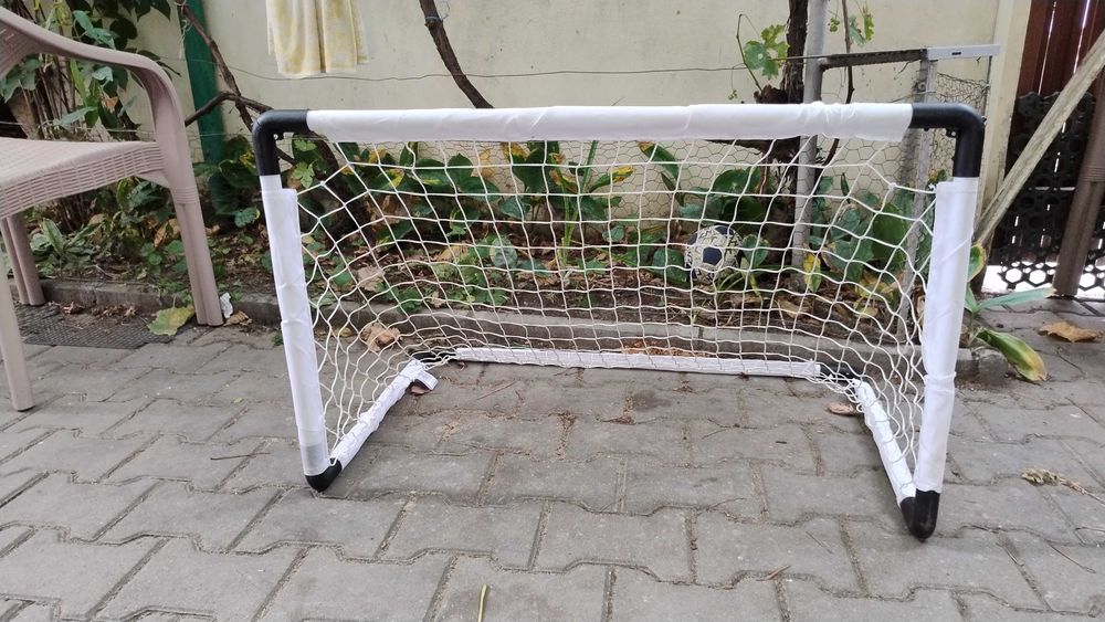 Poarta de Fotbal pliabila pwntru copii +3 ani, 90x59x61cm,