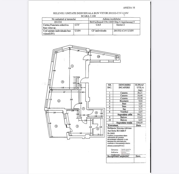 3 camere | 2 bai | 103 mp | Iancului – Ferdinand | 350.000 € TVA inclus