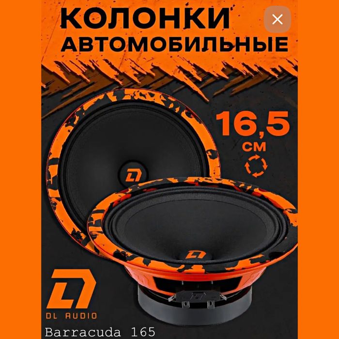 Original! DL audio Barracuda-165 Эстрадные колонки,
