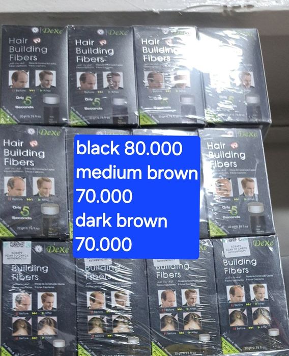 искуственные порошок для волос  светло коричневые загуститель70сум