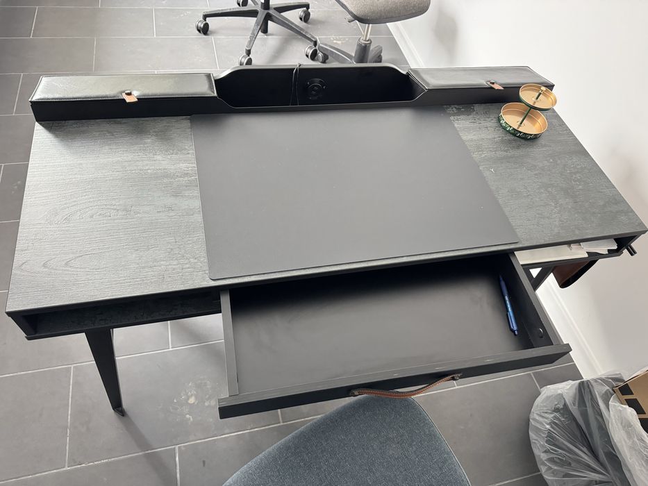 Birou de studiu Dark Metal 134x62x80
