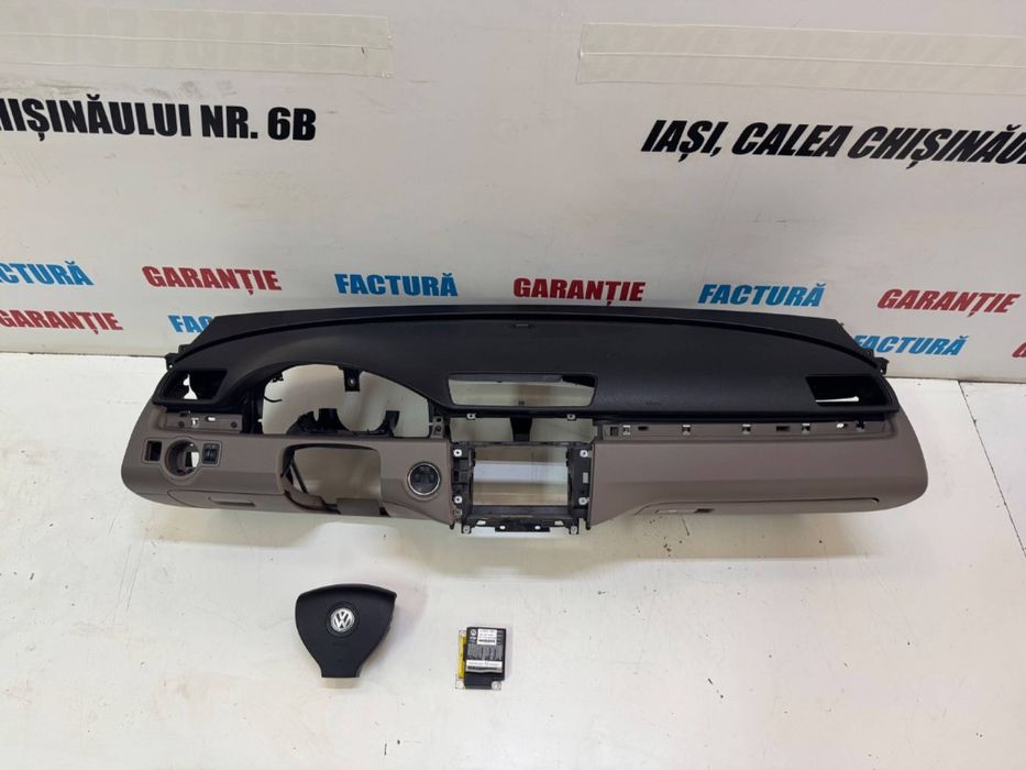 Planșa bord airbag șofer pasager calculator airbag-uri VW Passat B6