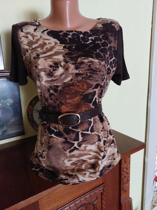 Maleta foarte draguta animal print din jerse - material natural