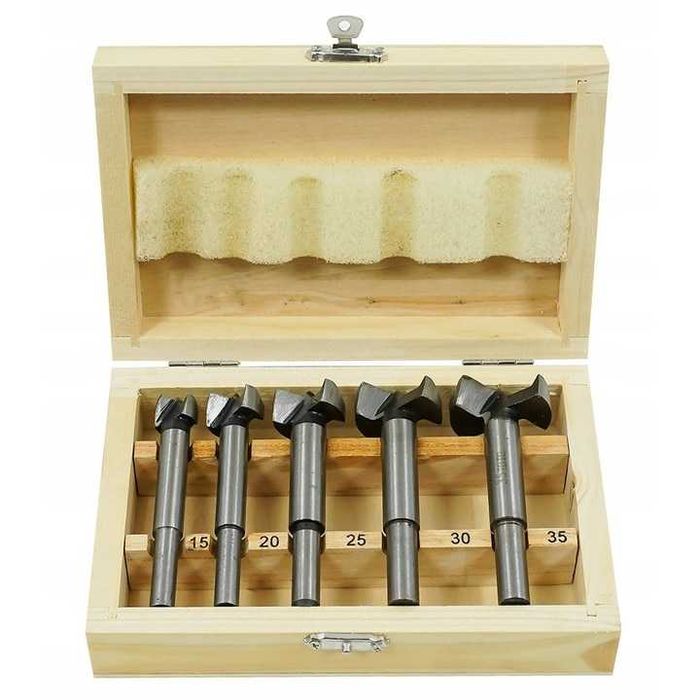 Комплект фрезери за дърво 15 – 35 мм 5 части VOREL by TOYA