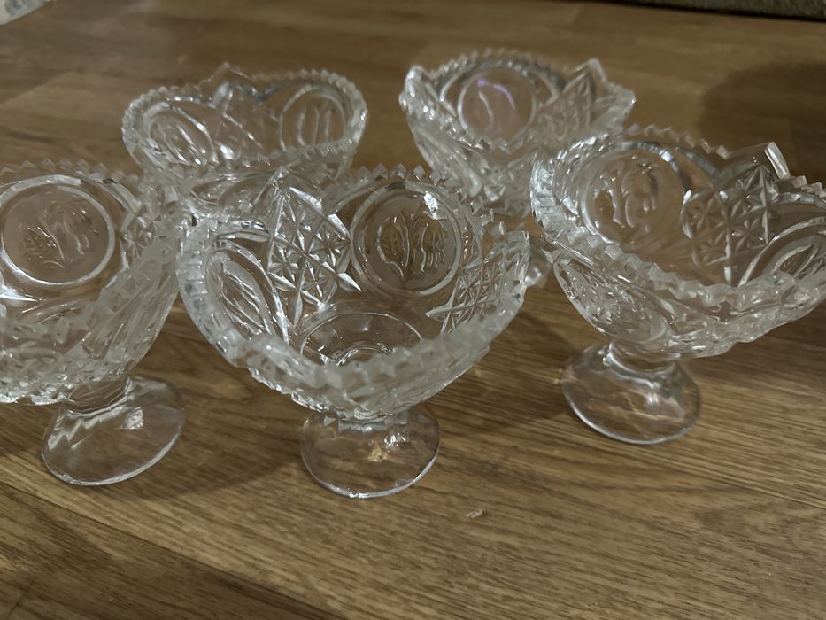 Хрустальные вазы для для варенья.