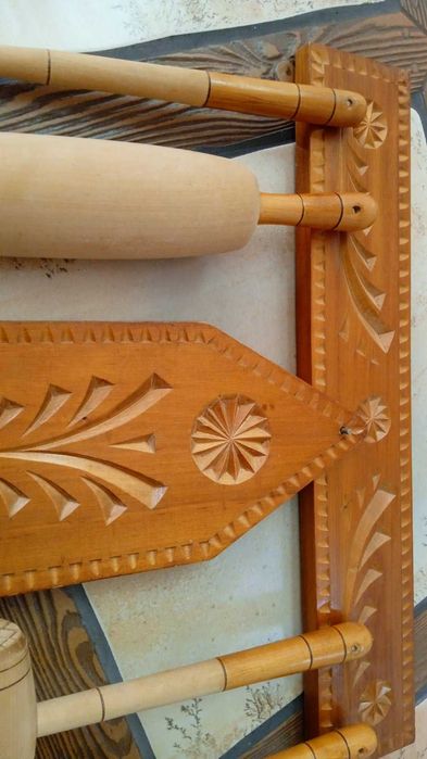 Дървени красиви прибори