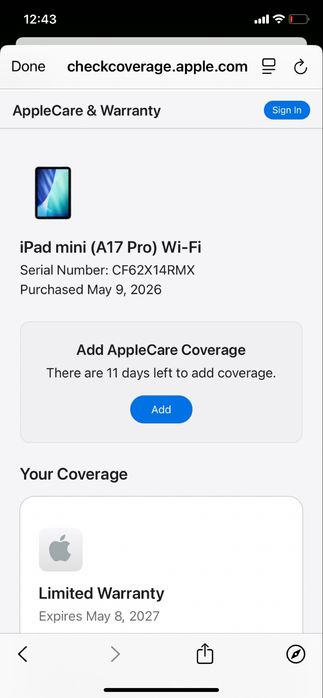 iPad mini A17 Pro 128 GB Wi-Fi Space Gray | nou | Garanție Apple 05.2027