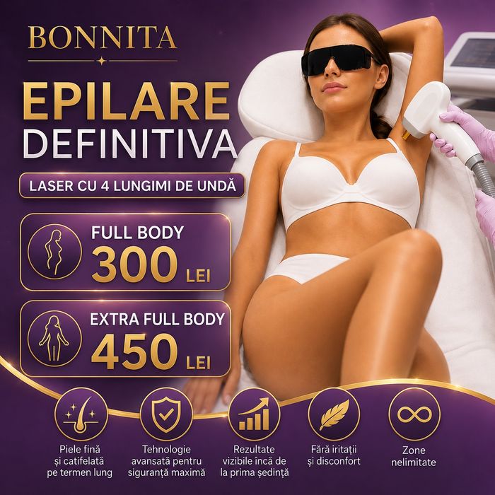 Epilare definitiva doamne Full Body Laser cu 4 lungimi de unda