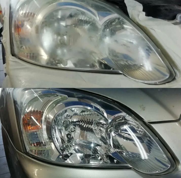 Bi LED модули, Установка, Полировка фар