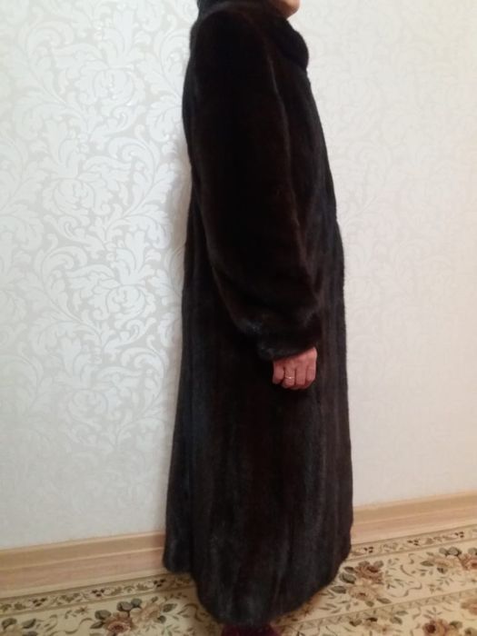 шуба норковая длинная
