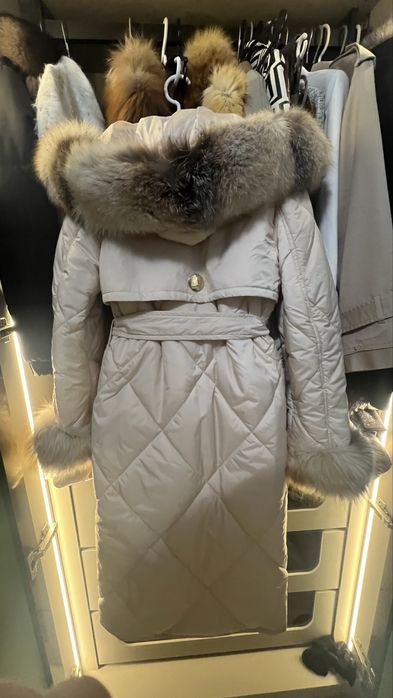 Geaca cu blana naturala de vulpe