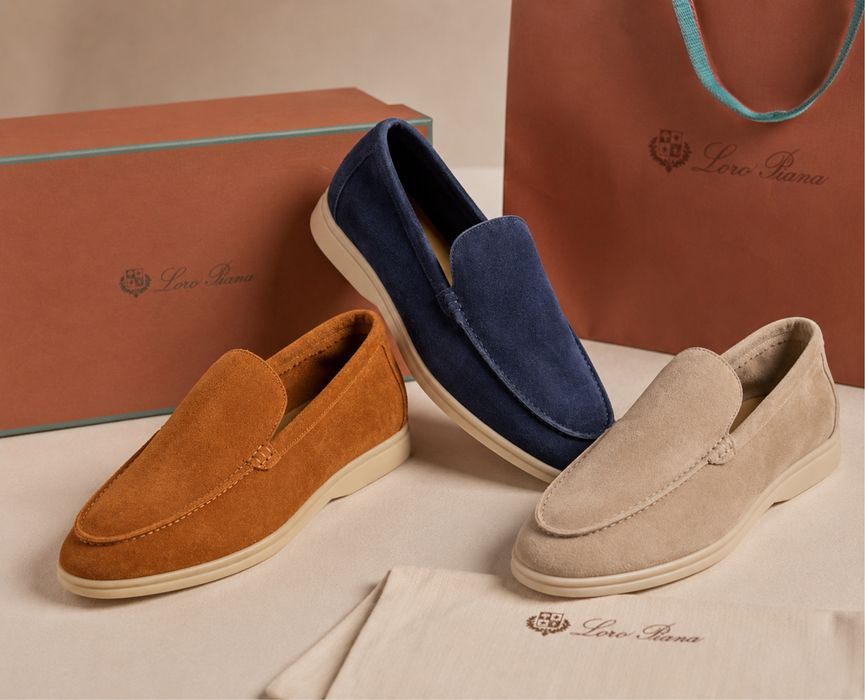 Vand Mocasini Loafers Loro Piana din Piele Naturala Full Box