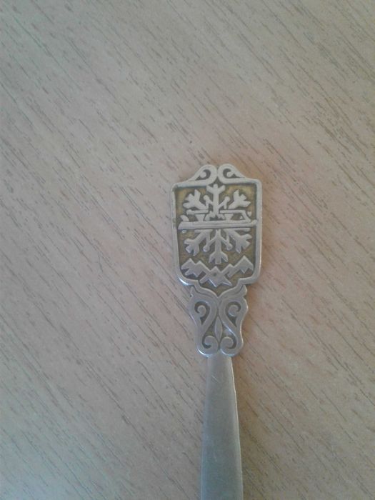 Серебряная старинная ложка