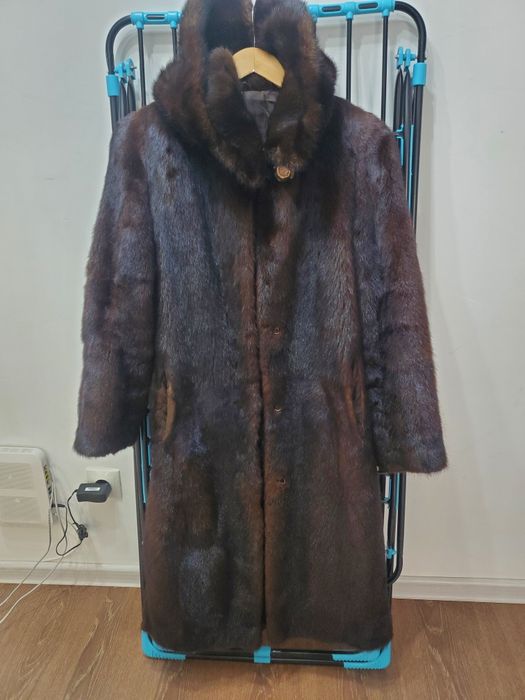 Шуба норкавая с шапкой