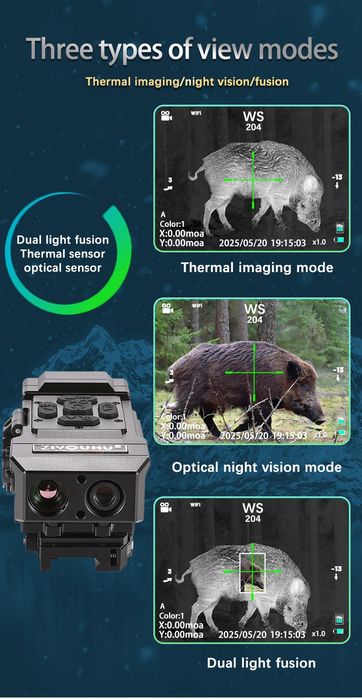 Термо прицел + нощно (комбиниран)