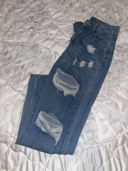 Дамски сини дънки