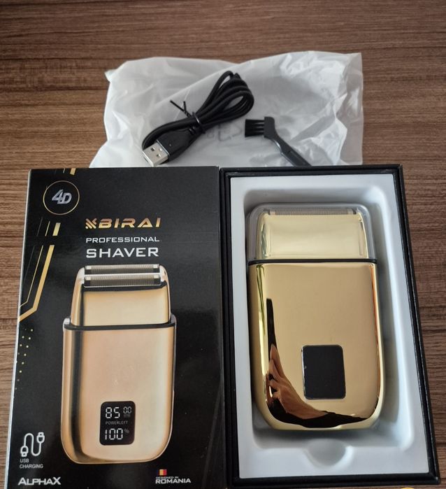 Shaver  profesional auriu si argintiu  nou