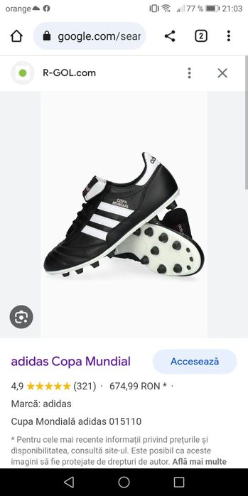 Adidasi COPA MUNDIAL noi