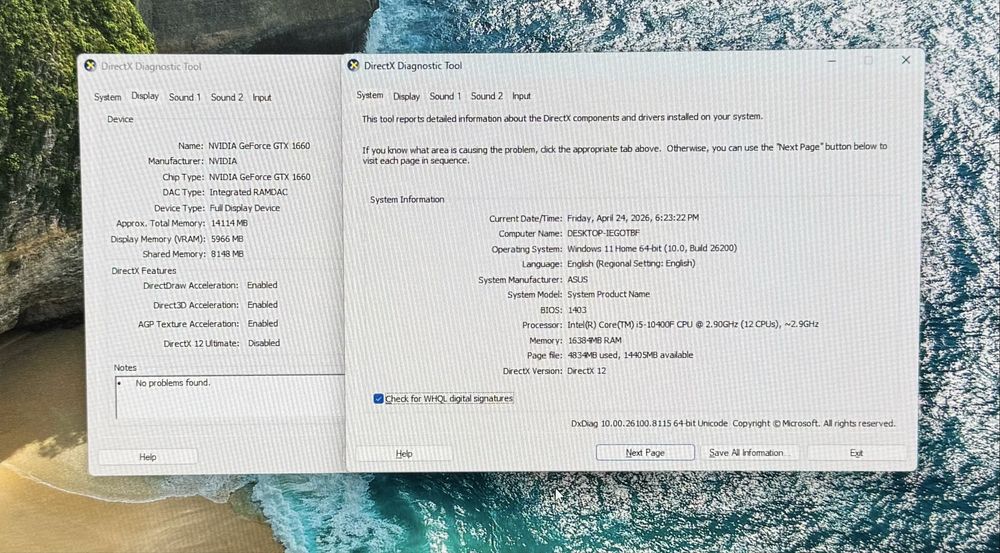 PC Gaming i5 10400F | NVidia 1660 6GB | 16GB RAM | 500GB SSD
