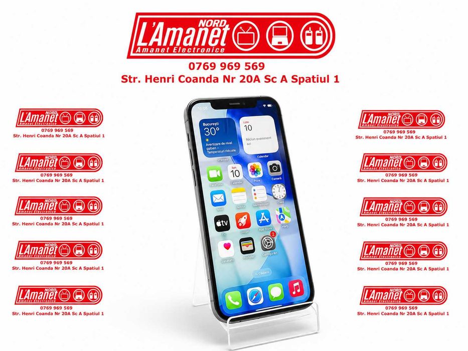 iPhone 12 Pro Graphite 128GB 100% Bateria  Neverlocked Stare Buna - Nord