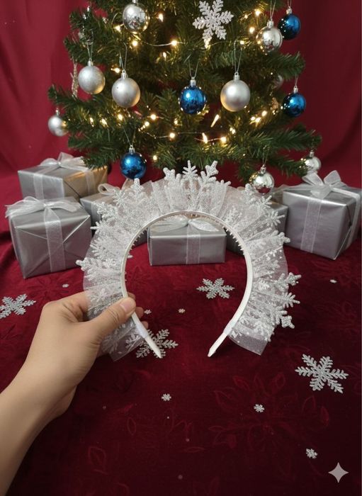 Ободок Корона Снежинка