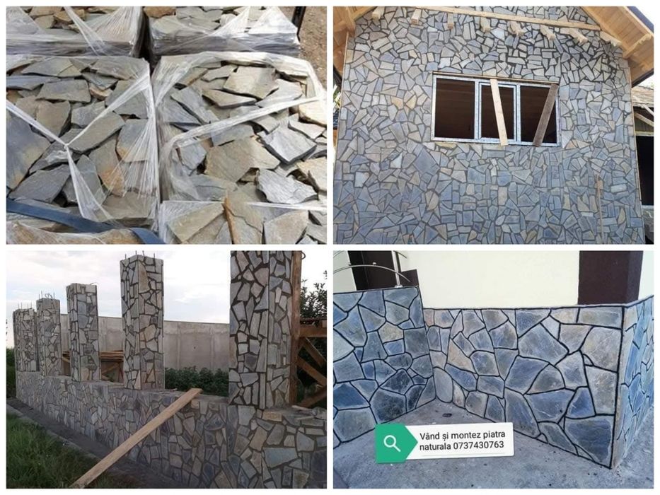Vând și montez piatră naturală