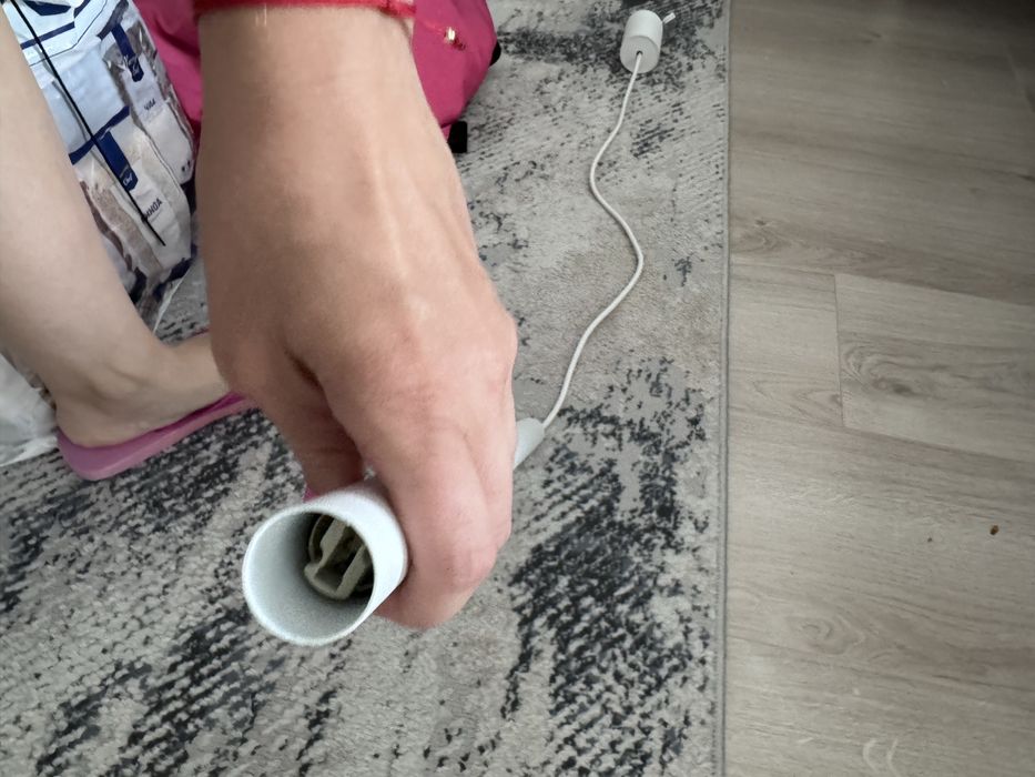 Висяща лампа пура бял цвят 2 броя