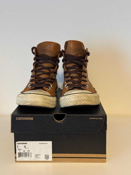 Teniși Converse CT Hi 144761C Maro, piele naturala, marimea 40