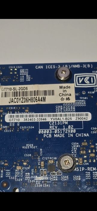 Placa video asus Nvidia Geforce GT 710