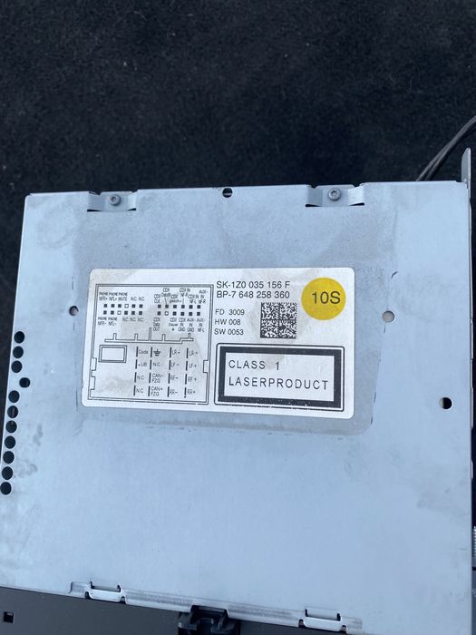 Оригинално CD BLAUPUNKT SkodaAuto OCTAVIA 2010+ media radio 1Z0035156