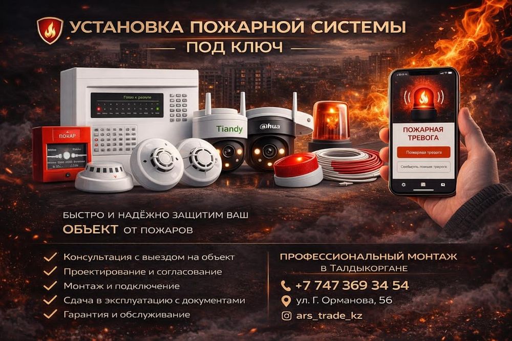 Установка камеры видеонаблюдения.