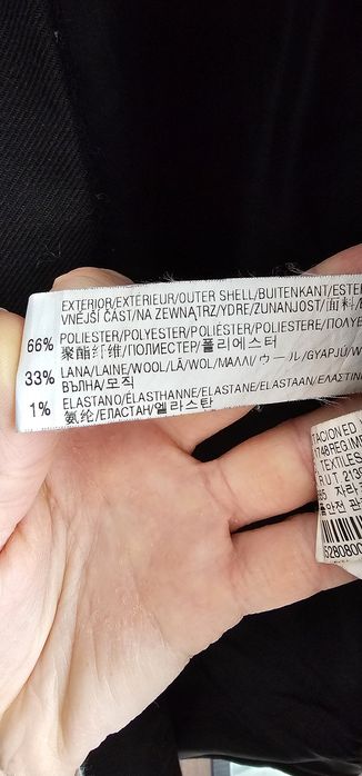 Черно палто на Zara