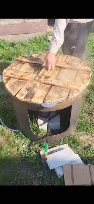 Қазан ошақ жалға беріледі. 80 л. Газ балонмен.