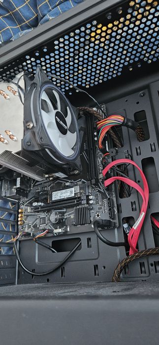 Vand Kit Procesor ryzen 5 5500 + cooler RGB, Placa de baza A520M K V2