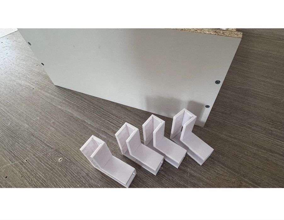 4x Sablon de montaj colț 90 pentru mobilier PAL 18 mm, reutilizabil, plastic