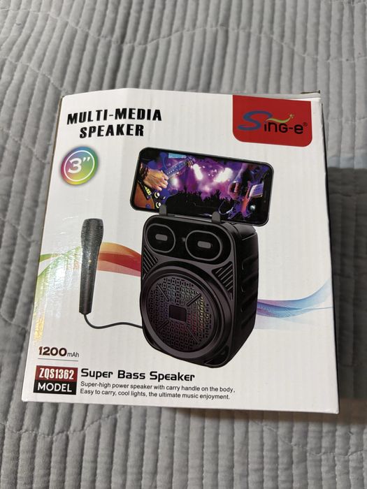 Мини колонка с микрофоном