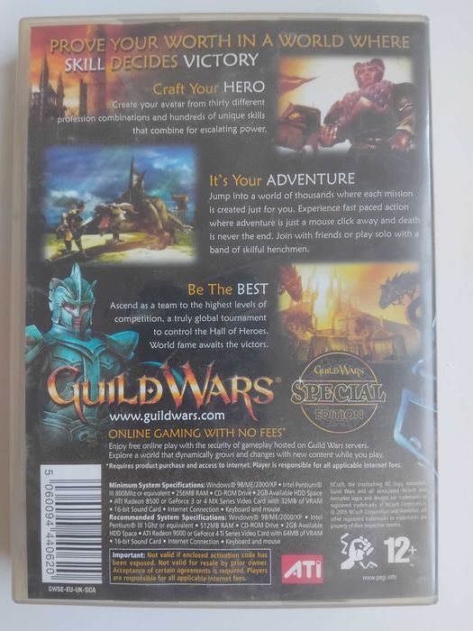 Guild Wars ( Special Edition)  оригинална компютърна игра PC Game