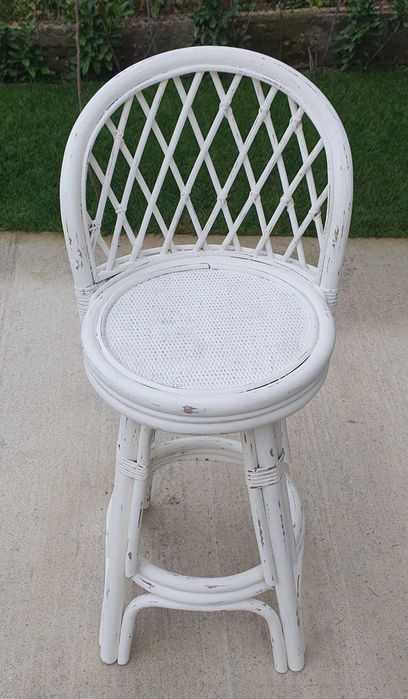 Винтидж ратанов бар стол