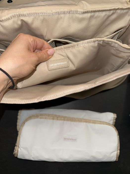 Geanta pt scutece bebe Emporio Armani